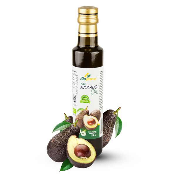 Biopurus Certified Organic Cold Pressed Avocado Oil 250ml 