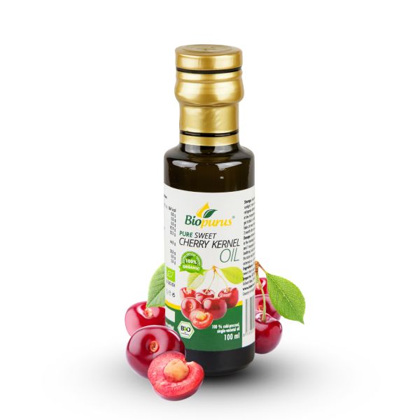 Biopurus Certified Organic Cold Pressed Sweet Cherry Kernel Oil 100ml 